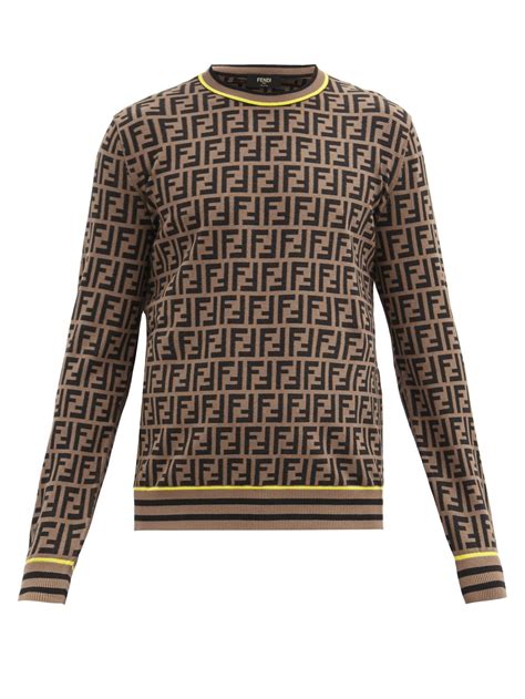 sweater fendi hombre|fendi oversized sweater.